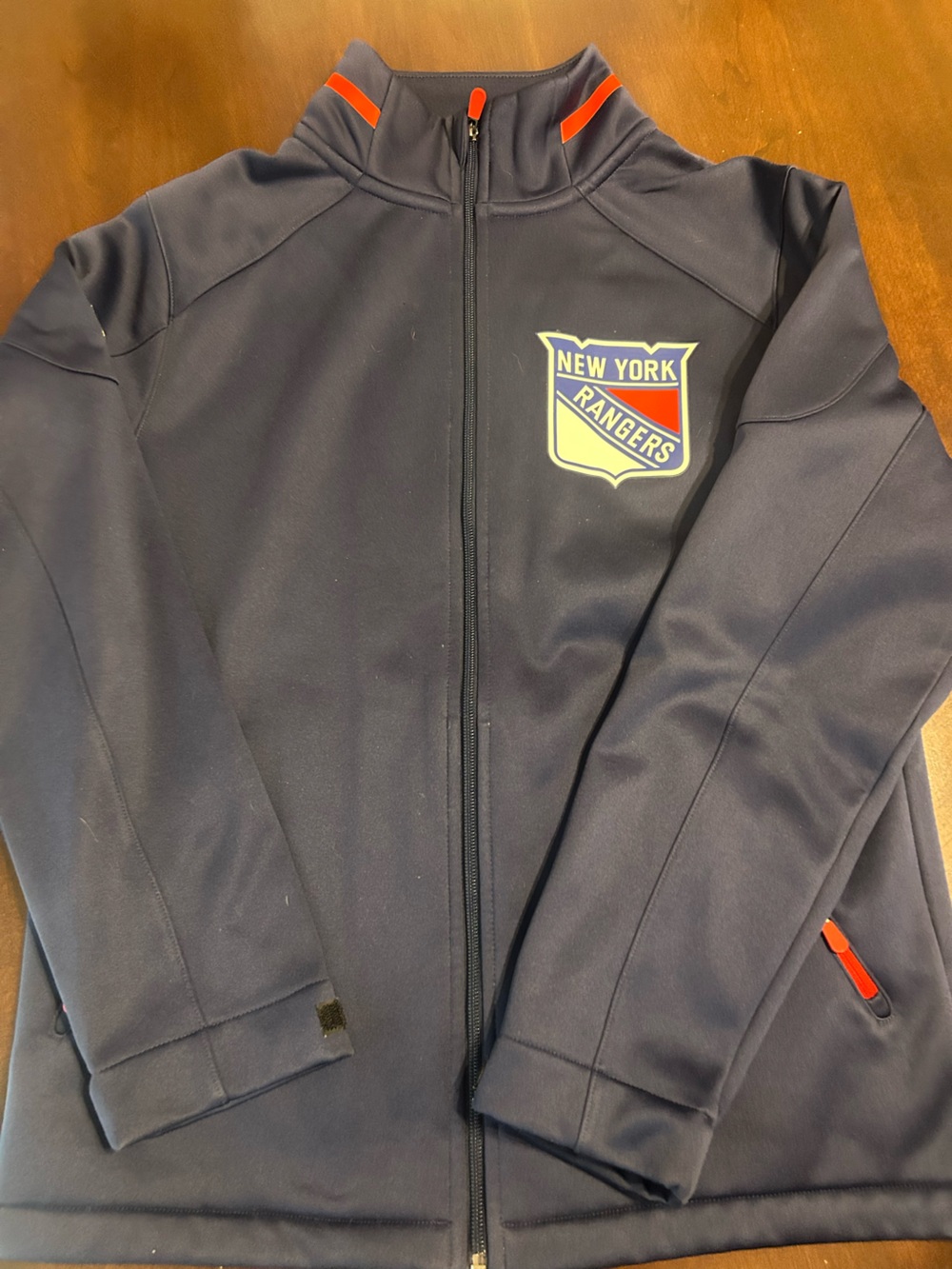 Fanatics New York Rangers Blue Performance Zip Jacket